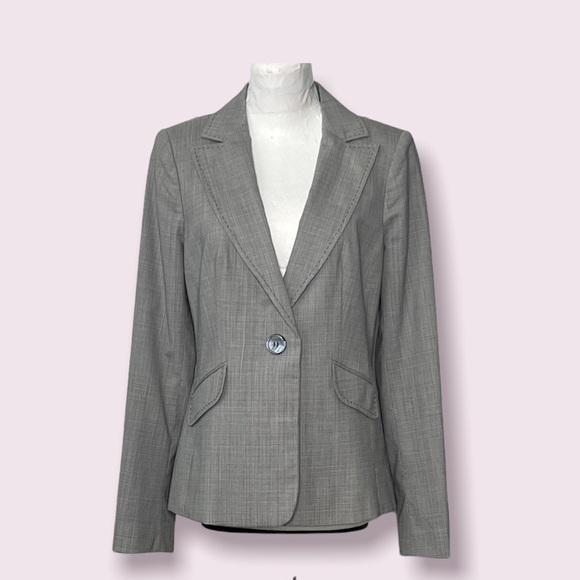 CLASSIQUES ENTIER Gray Jacket Blazer - Picture 1 of 12